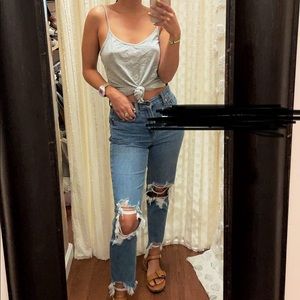american eagle straight jeans